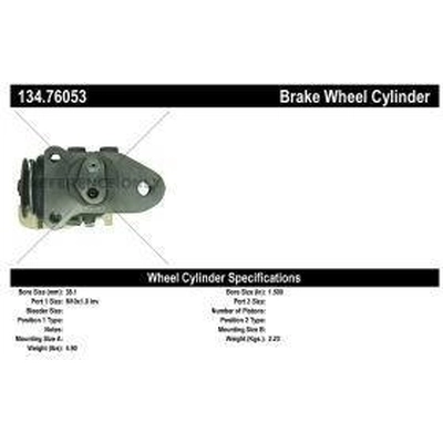 Front Right Wheel Cylinder by CENTRIC PARTS - 134.76053 pa1