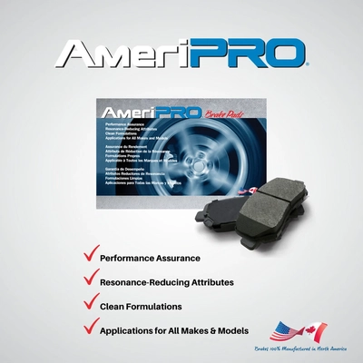 Front Semi Metallic Pads by AMERIBRAKES - PRM1306 pa2
