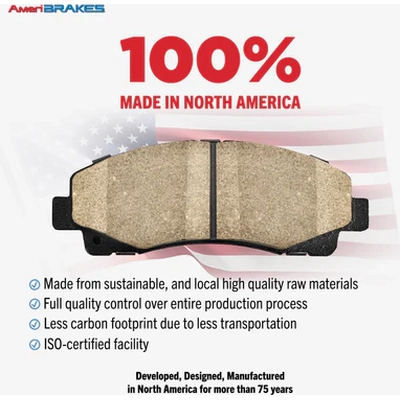 Front Semi Metallic Pads by AMERIBRAKES - PRM1774 pa2