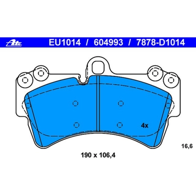 Front Semi Metallic Pads by ATE - 604993 pa2