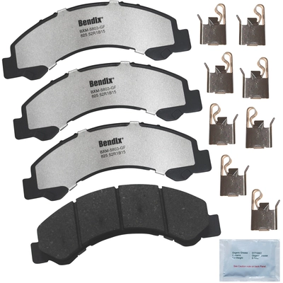 Plaquettes avant semi-métallique de BENDIX - MKD825FM pa1