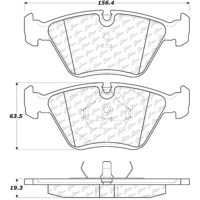 Front Semi Metallic Pads by CENTRIC PARTS - 102.03940 pa8