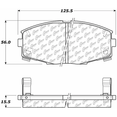 Front Semi Metallic Pads by CENTRIC PARTS - 102.04350 pa5