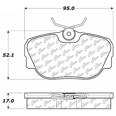 CENTRIC PARTS - 102.04930 - Front,Rear Disc Brake Pad Set pa5