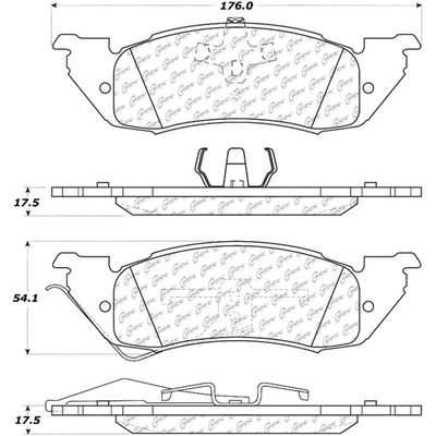 Front Semi Metallic Pads by CENTRIC PARTS - 102.05290 pa9