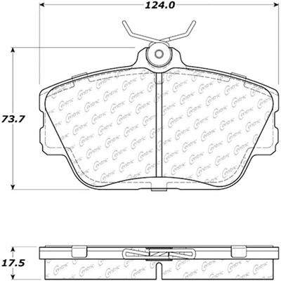 Front Semi Metallic Pads by CENTRIC PARTS - 102.05980 pa7