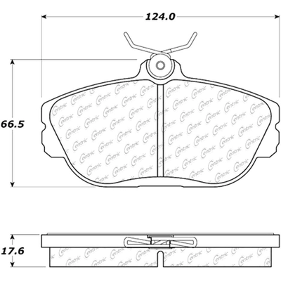 Plaquettes avant semi-m�tallique by CENTRIC PARTS - 102.06010 pa4