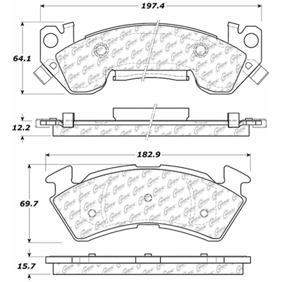 Front Semi Metallic Pads by CENTRIC PARTS - 102.06140 pa4