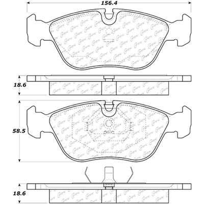 Front Semi Metallic Pads by CENTRIC PARTS - 102.06180 pa8