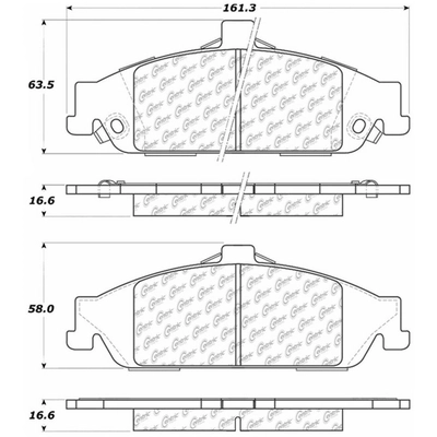 Front Semi Metallic Pads by CENTRIC PARTS - 102.07270 pa7