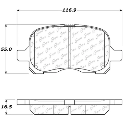 Front Semi Metallic Pads by CENTRIC PARTS - 102.07410 pa7