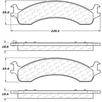 Front Semi Metallic Pads by CENTRIC PARTS - 102.08210 pa8