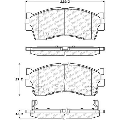 Front Semi Metallic Pads by CENTRIC PARTS - 102.08890 pa4