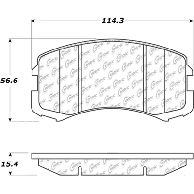 Plaquettes avant semi-métallique by CENTRIC PARTS - 102.09040 pa3