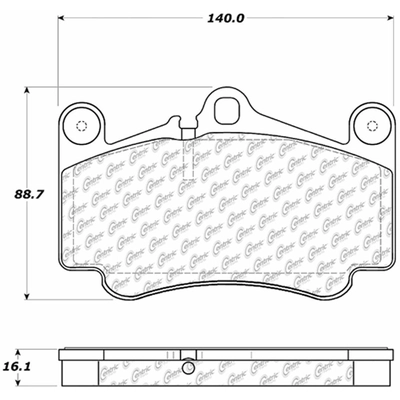 Plaquettes avant semi-métallique by CENTRIC PARTS - 102.09160 pa3