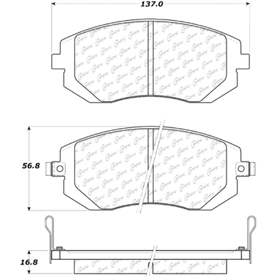 CENTRIC PARTS - 102.09290 - Front Semi Metallic Pads pa3