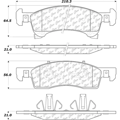 Front Semi Metallic Pads by CENTRIC PARTS - 102.09340 pa4