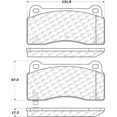 Front Semi Metallic Pads by CENTRIC PARTS - 102.09680 pa2