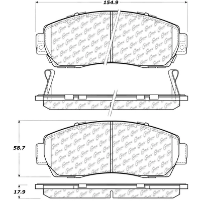 Plaquettes avant semi-m�tallique by CENTRIC PARTS - 102.10890 pa3