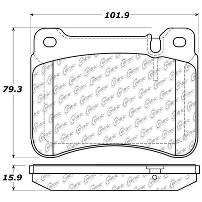 CENTRIC PARTS - 102.11210 - Front Disc Brake Pad Set pa5