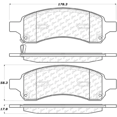 Plaquettes avant semi-métallique by CENTRIC PARTS - 102.11690 pa7