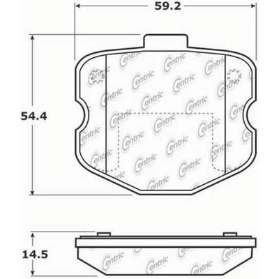 Plaquettes avant semi-métallique by CENTRIC PARTS - 102.11850 pa1