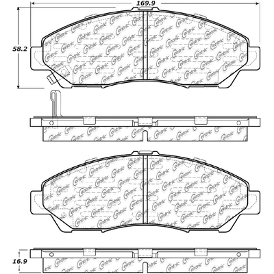 Front Semi Metallic Pads by CENTRIC PARTS - 102.13780 pa7