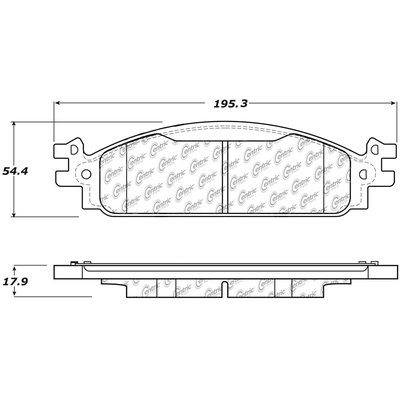 Plaquettes avant semi-m�tallique by CENTRIC PARTS - 102.15080 pa4