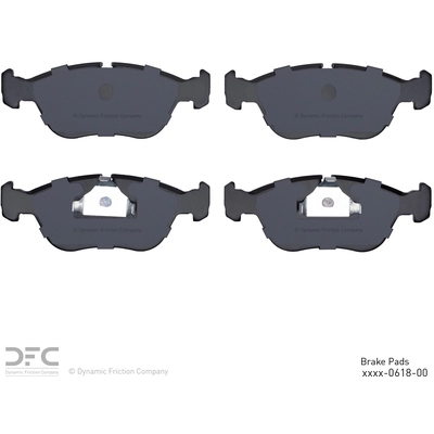 DYNAMIC FRICTION COMPANY - 1551-0618-00 - Front Semi Metallic Pads pa1
