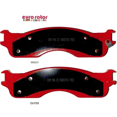 Front Semi Metallic Pads by EUROROTOR - F1D1054 pa3