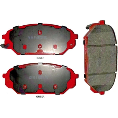 Front Semi Metallic Pads by EUROROTOR - F1D1301H pa4