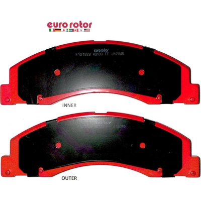 Front Semi Metallic Pads by EUROROTOR - F1D1328H pa3