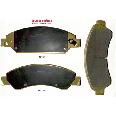 Front Semi Metallic Pads by EUROROTOR - F1D1380H pa3