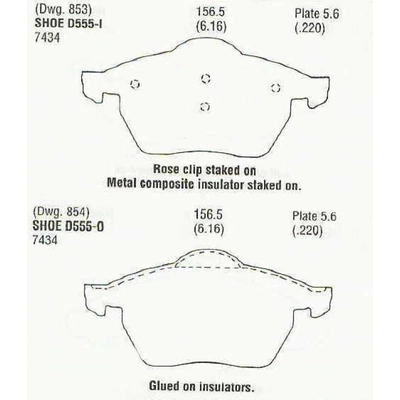 Front Semi Metallic Pads by EUROROTOR - F1D555 pa3