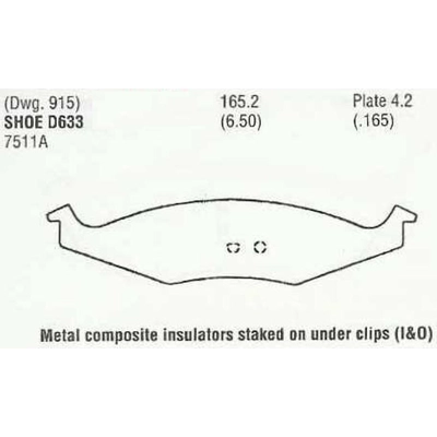 Front Semi Metallic Pads by EUROROTOR - F1D633 pa3