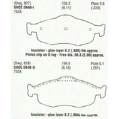 Front Semi Metallic Pads by EUROROTOR - F1D648 pa3