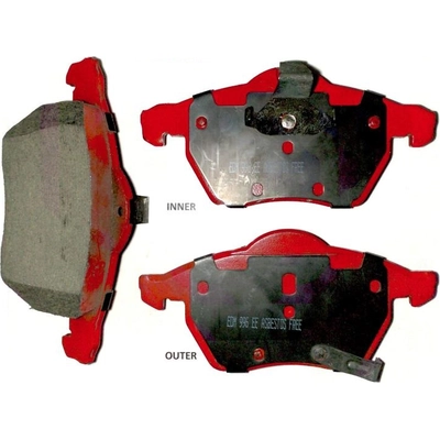 Front Semi Metallic Pads by EUROROTOR - F1D819H pa3