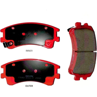 Front Semi Metallic Pads by EUROROTOR - F1D957H pa3