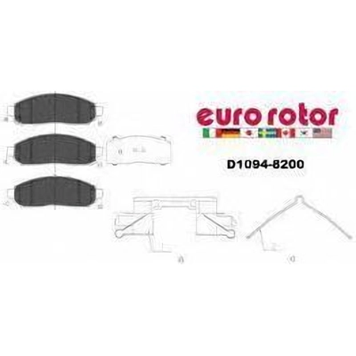 EUROROTOR - F1D1094H - Front Semi Metallic Pads pa2