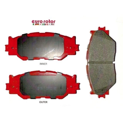 Front Semi Metallic Pads by EUROROTOR - F1D1178H pa3