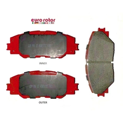 Front Semi Metallic Pads by EUROROTOR - F1D1211H pa3