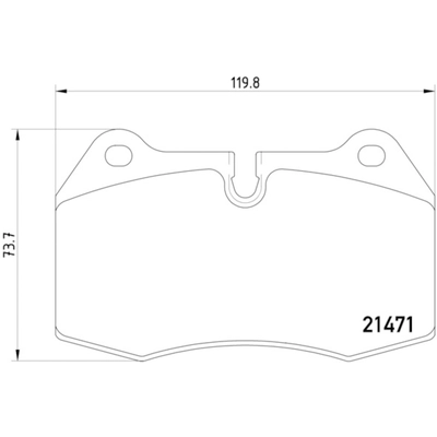 Front Semi Metallic Pads by HELLA PAGID - 355018211 pa2