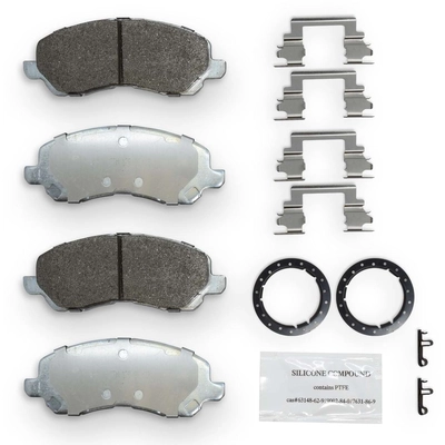 NRS BRAKE - NS866 - Premium Galvanized Disc Brake Pad Set pa1