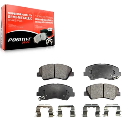 Front Semi Metallic Pads by POSITIVE PLUS - PPF-D1543 pa4