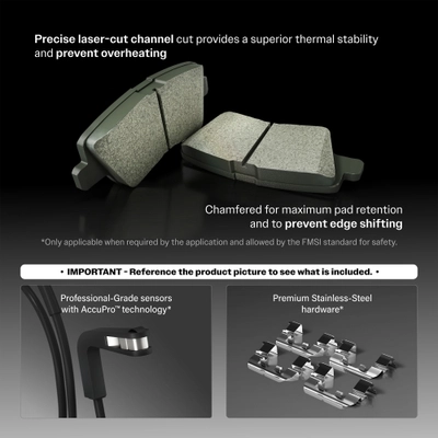 Front Semi Metallic Pads by POSITIVE PLUS - PPF-D1796 pa2