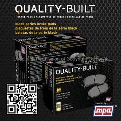 Front Semi Metallic Pads by QUALITY-BUILT - 1003-0045AM pa6