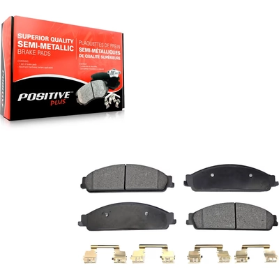 Front Semi Metallic Pads by TRANSIT WAREHOUSE - PPF-D1070 pa4
