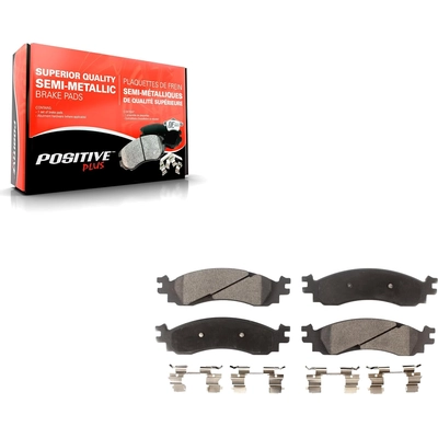 Front Semi Metallic Pads by TRANSIT WAREHOUSE - PPF-D1158 pa5