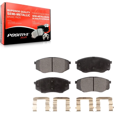 Front Semi Metallic Pads by TRANSIT WAREHOUSE - PPF-D1447 pa6