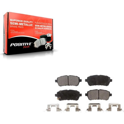 Front Semi Metallic Pads by TRANSIT WAREHOUSE - PPF-D1454A pa4